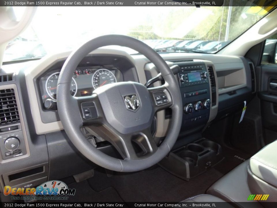 2012 Dodge Ram 1500 Express Regular Cab Black / Dark Slate Gray Photo #5