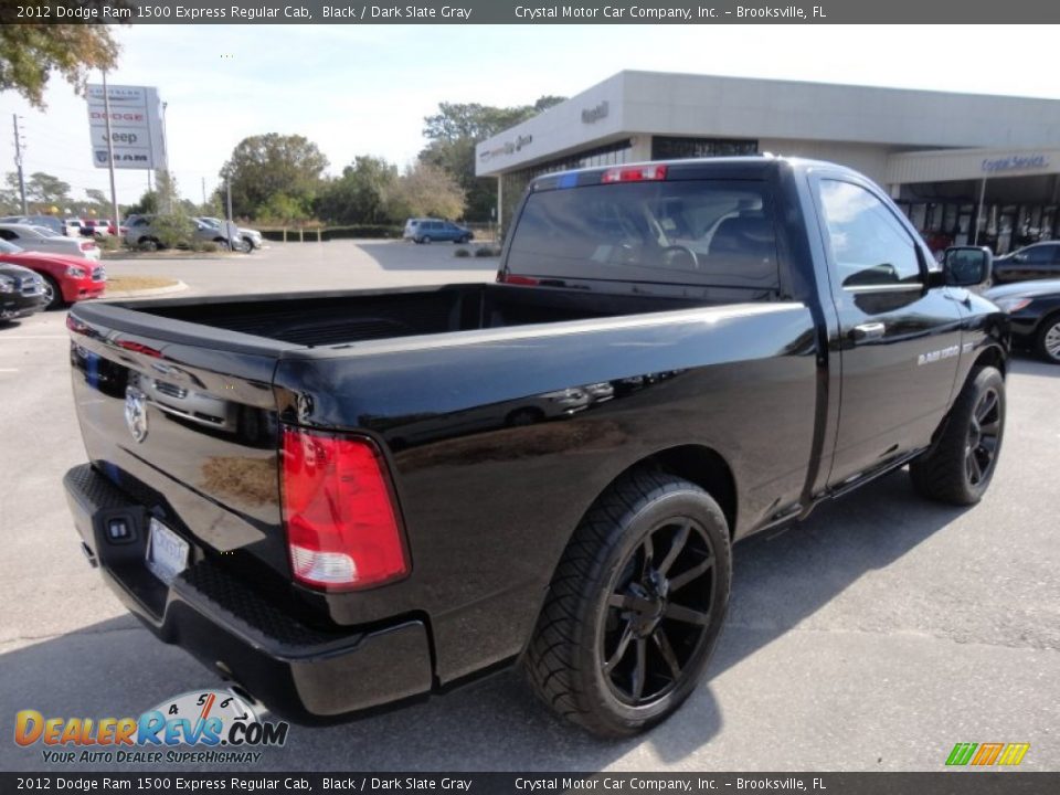 2012 Dodge Ram 1500 Express Regular Cab Black / Dark Slate Gray Photo #7