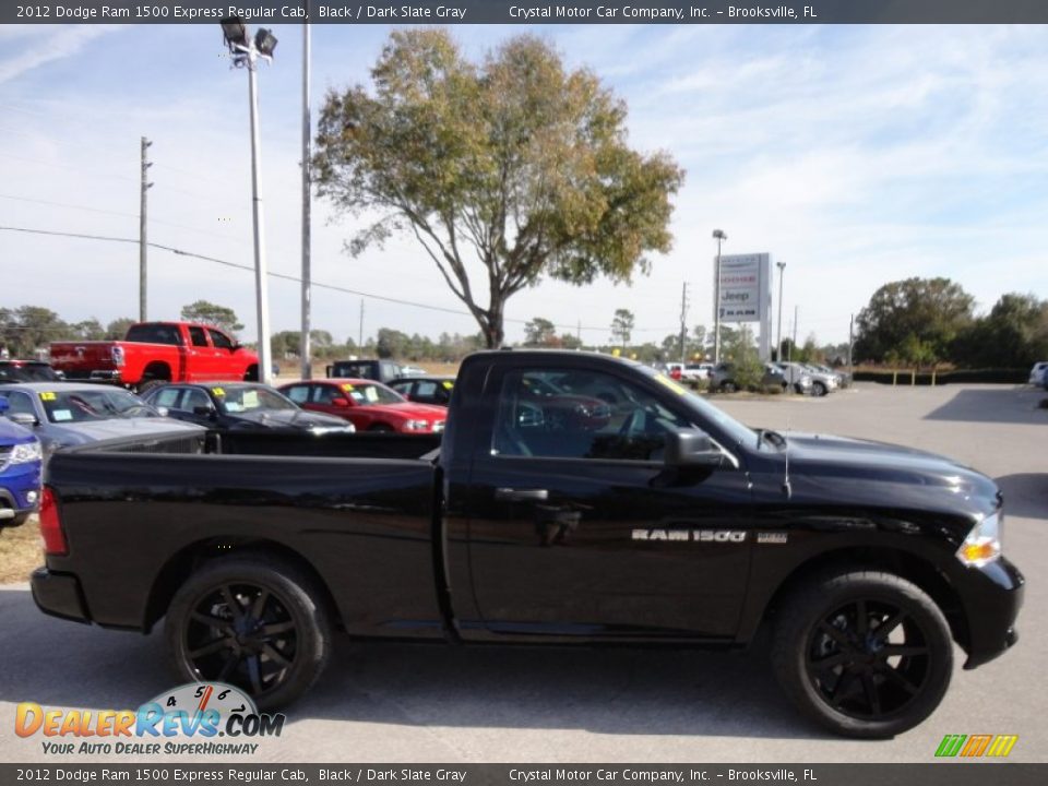 2012 Dodge Ram 1500 Express Regular Cab Black / Dark Slate Gray Photo #8