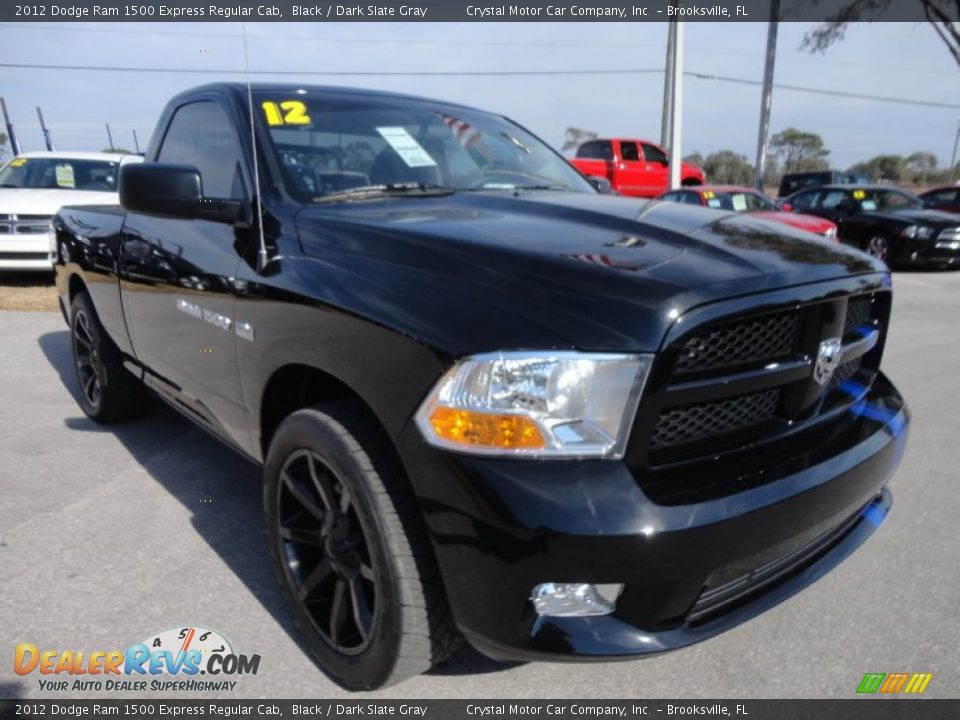 2012 Dodge Ram 1500 Express Regular Cab Black / Dark Slate Gray Photo #9