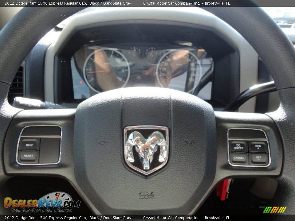 2012 Dodge Ram 1500 Express Regular Cab Black / Dark Slate Gray Photo #24