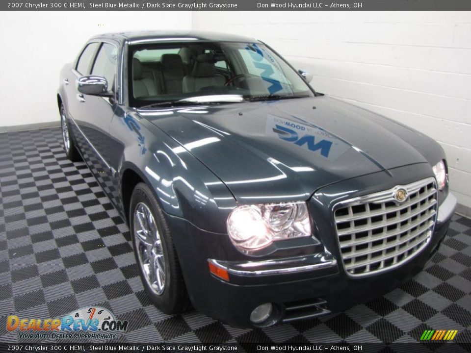 2007 Chrysler 300 C HEMI Steel Blue Metallic / Dark Slate Gray/Light Graystone Photo #1