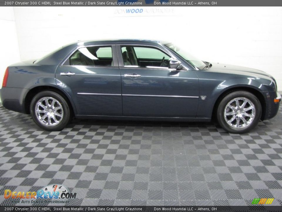 2007 Chrysler 300 C HEMI Steel Blue Metallic / Dark Slate Gray/Light Graystone Photo #5