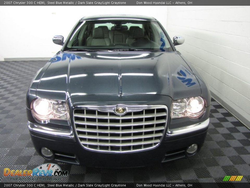 2007 Chrysler 300 C HEMI Steel Blue Metallic / Dark Slate Gray/Light Graystone Photo #7