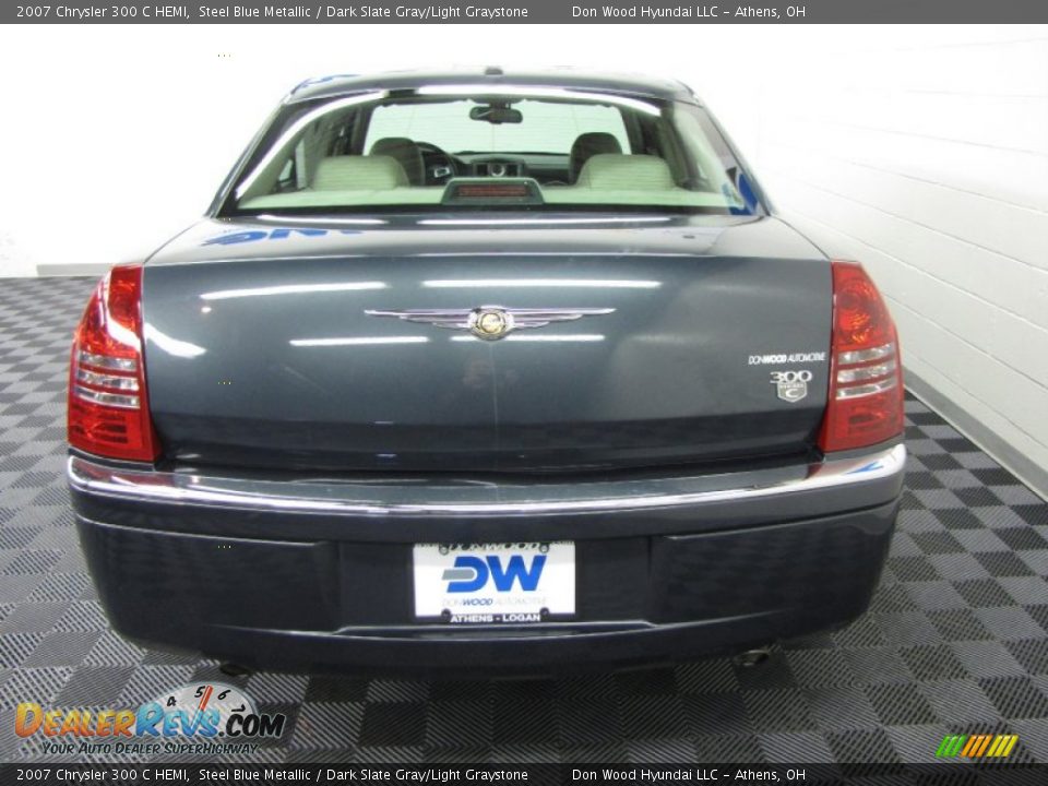 2007 Chrysler 300 C HEMI Steel Blue Metallic / Dark Slate Gray/Light Graystone Photo #8