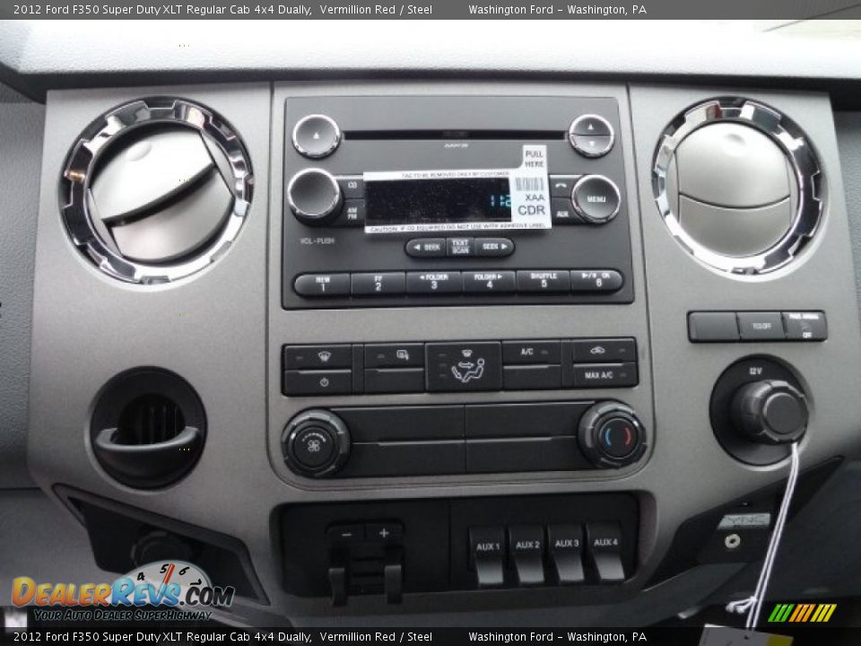 Controls of 2012 Ford F350 Super Duty XLT Regular Cab 4x4 Dually Photo #19