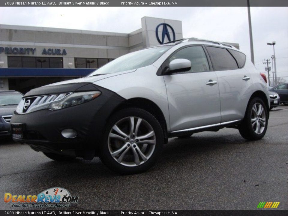 2009 Nissan Murano LE AWD Brilliant Silver Metallic / Black Photo #2