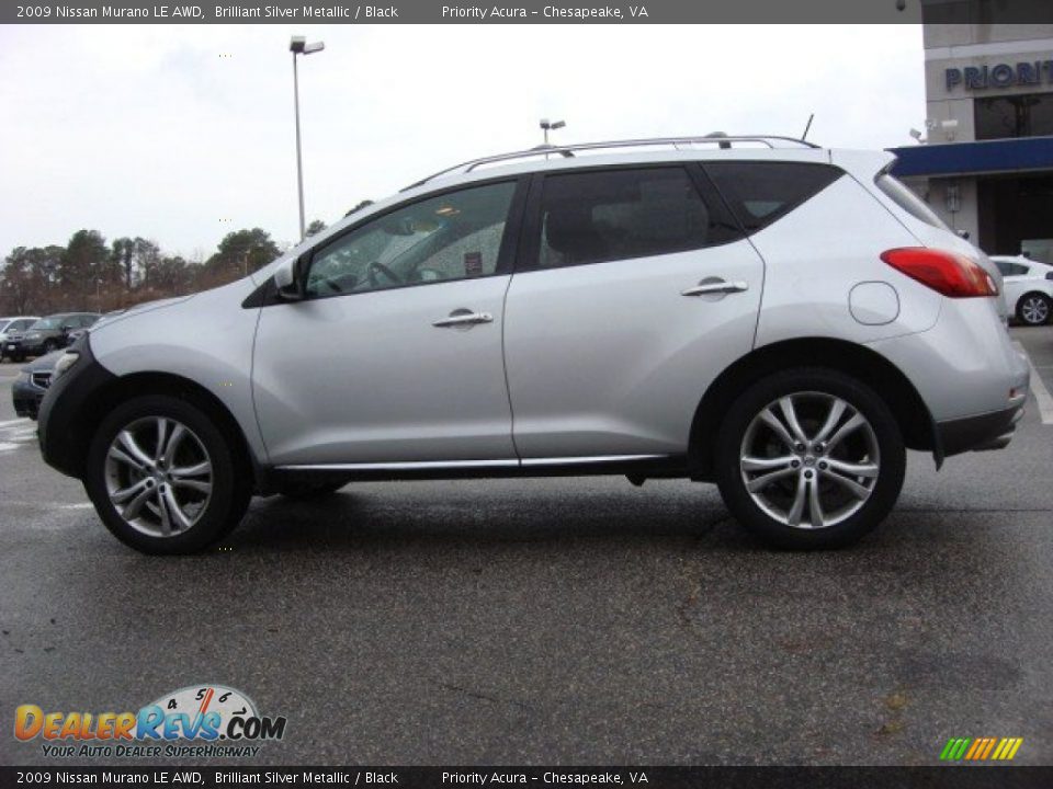 2009 Nissan Murano LE AWD Brilliant Silver Metallic / Black Photo #3