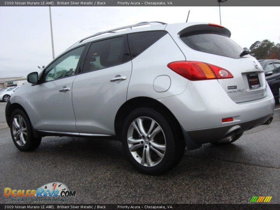 2009 Nissan Murano LE AWD Brilliant Silver Metallic / Black Photo #4