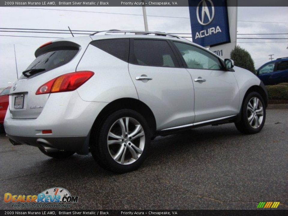 2009 Nissan Murano LE AWD Brilliant Silver Metallic / Black Photo #6