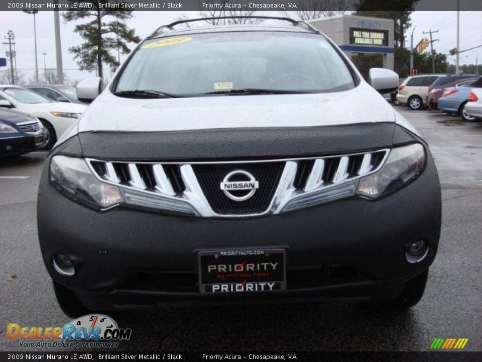 2009 Nissan Murano LE AWD Brilliant Silver Metallic / Black Photo #9