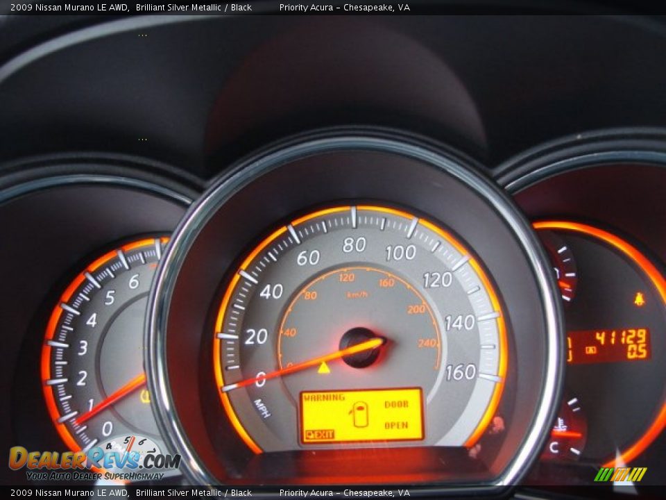 2009 Nissan Murano LE AWD Brilliant Silver Metallic / Black Photo #20