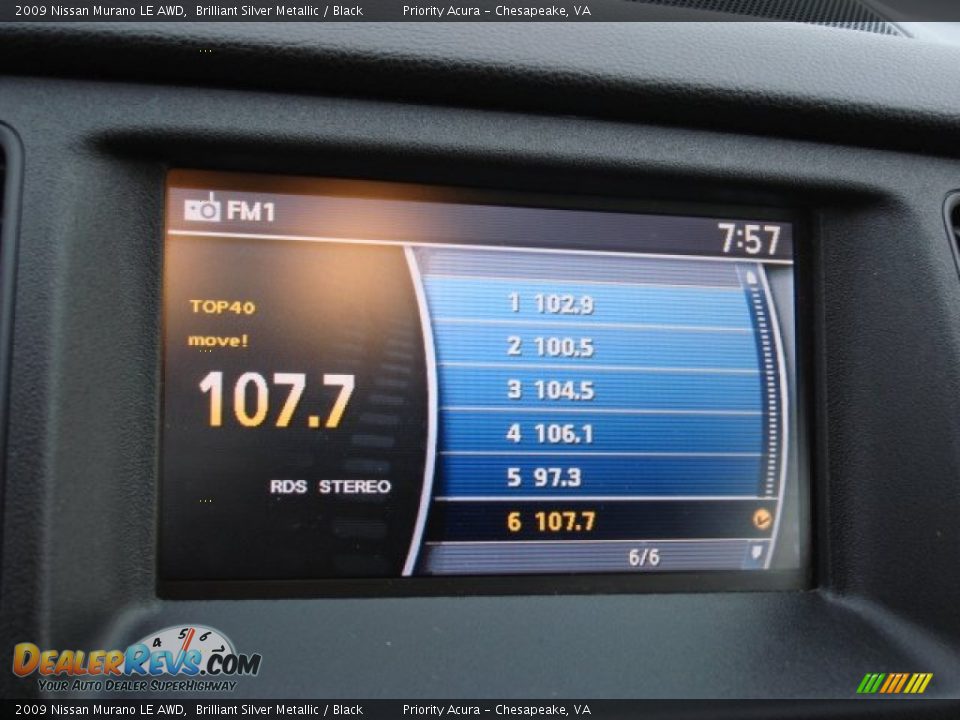 2009 Nissan Murano LE AWD Brilliant Silver Metallic / Black Photo #21