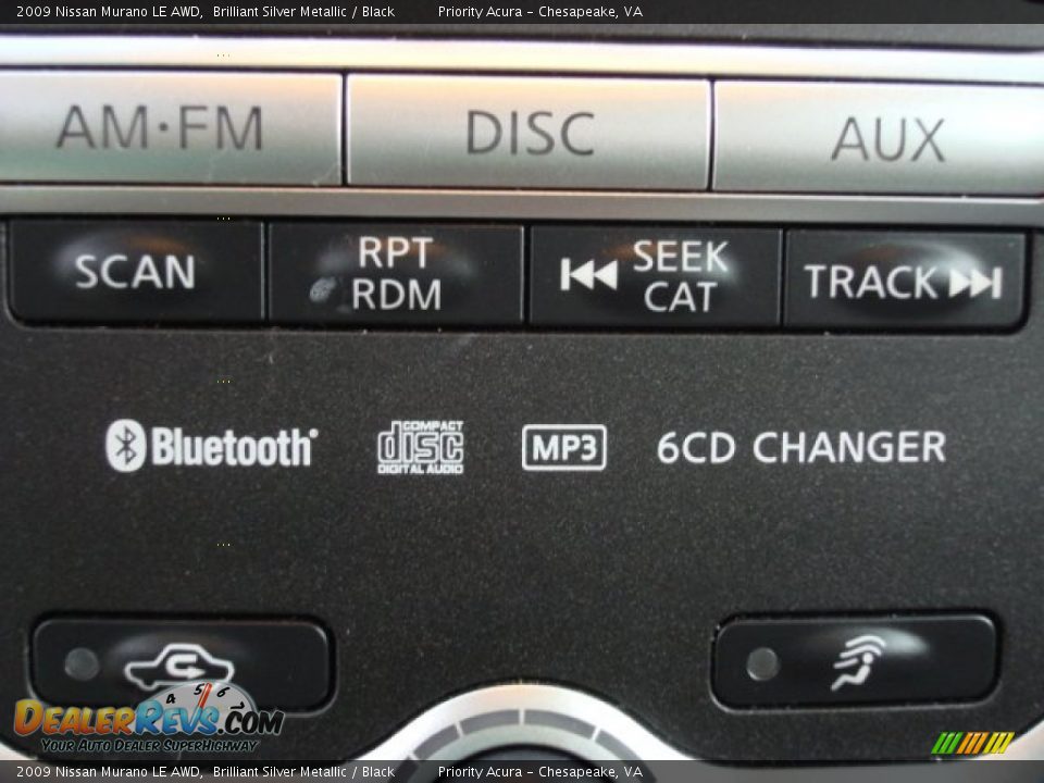 2009 Nissan Murano LE AWD Brilliant Silver Metallic / Black Photo #25