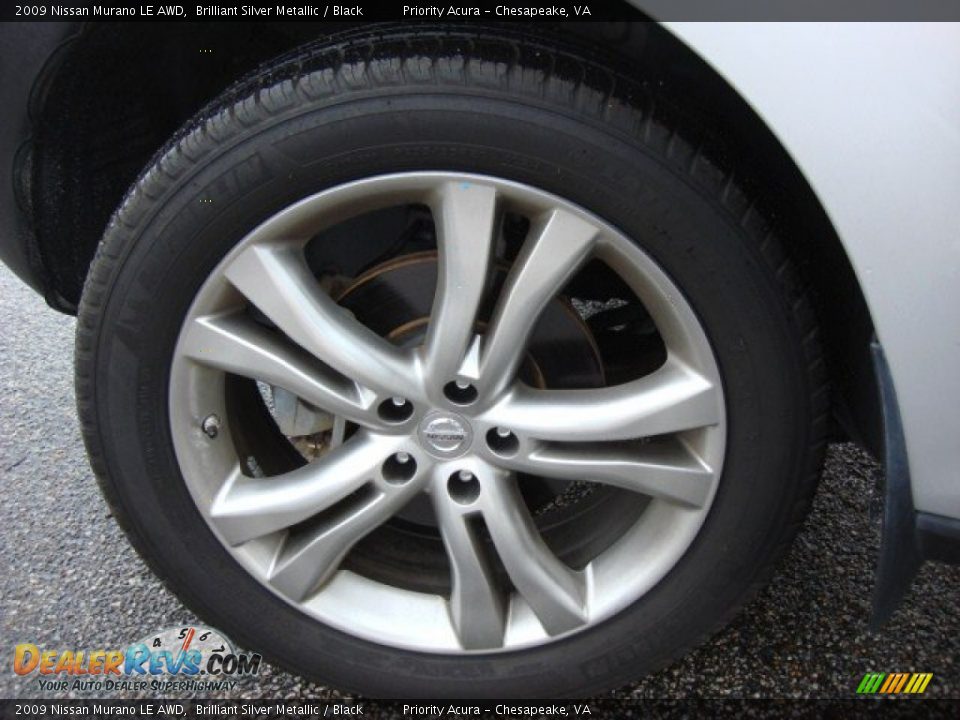 2009 Nissan Murano LE AWD Brilliant Silver Metallic / Black Photo #33