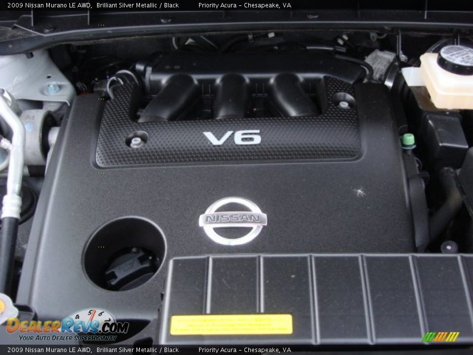 2009 Nissan Murano LE AWD Brilliant Silver Metallic / Black Photo #35