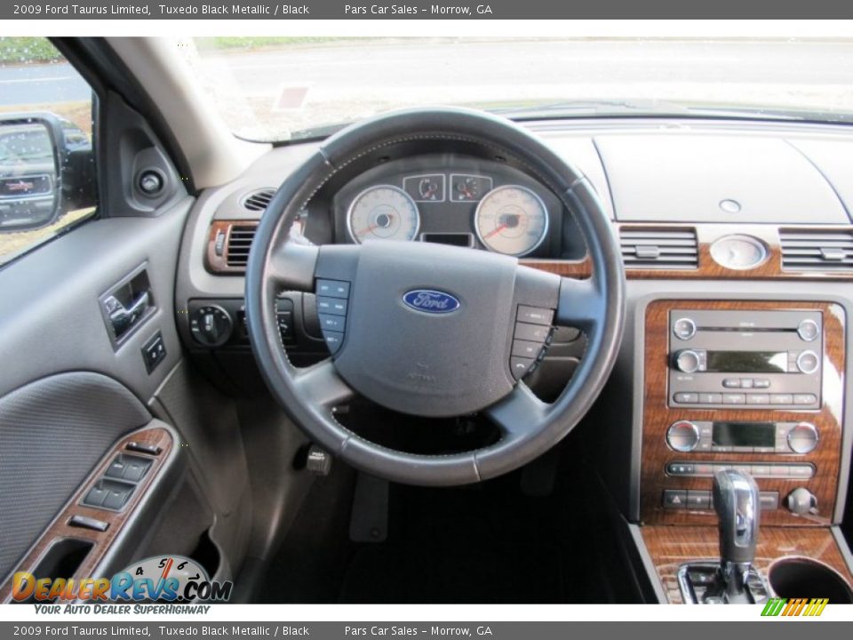 2009 Ford Taurus Limited Tuxedo Black Metallic / Black Photo #12
