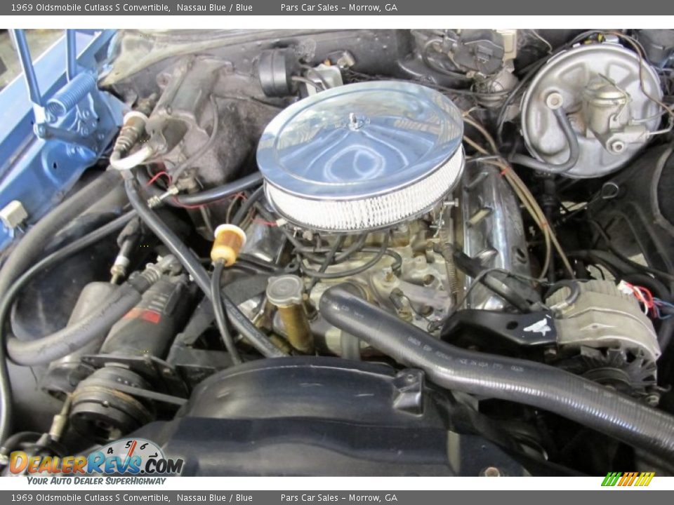 1969 Oldsmobile Cutlass S Convertible V8 Engine Photo #10