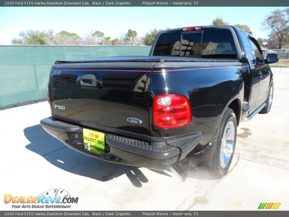 2000 Ford F150 Harley Davidson Extended Cab Black / Dark Graphite Photo #3