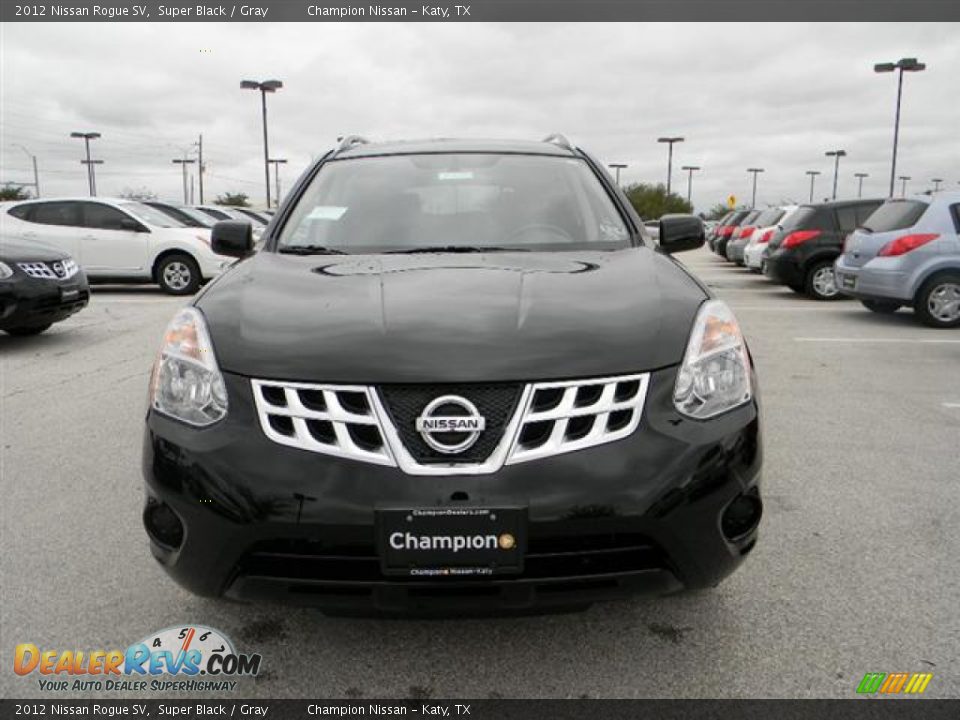 2012 Nissan Rogue SV Super Black / Gray Photo #2