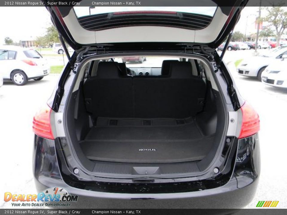 2012 Nissan Rogue SV Super Black / Gray Photo #7
