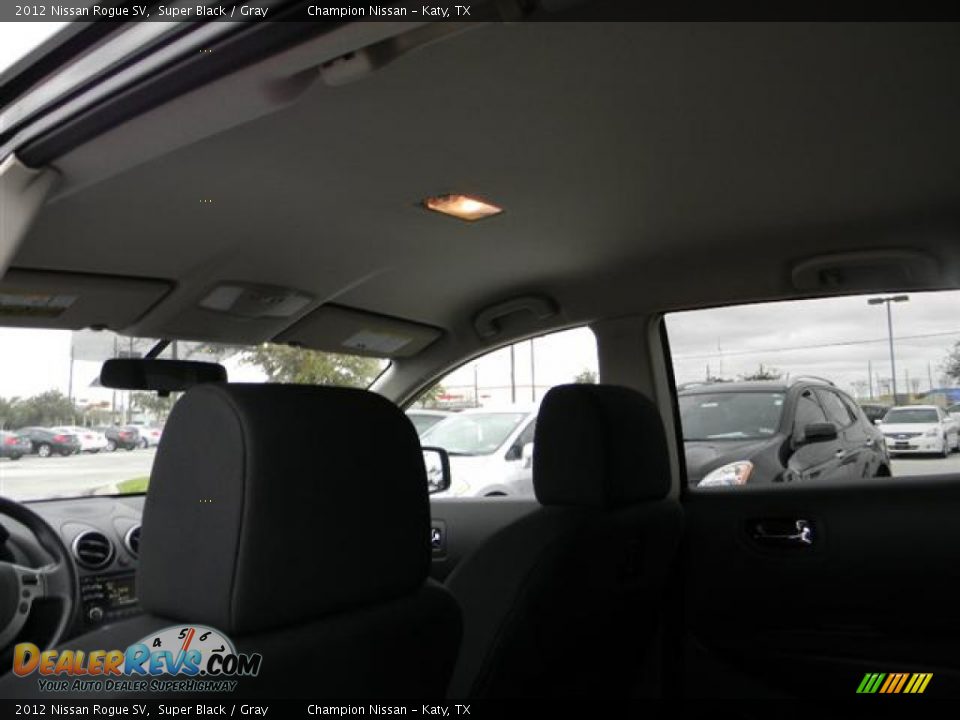 2012 Nissan Rogue SV Super Black / Gray Photo #9