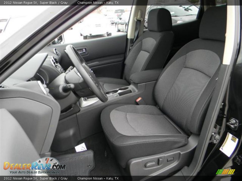 2012 Nissan Rogue SV Super Black / Gray Photo #10