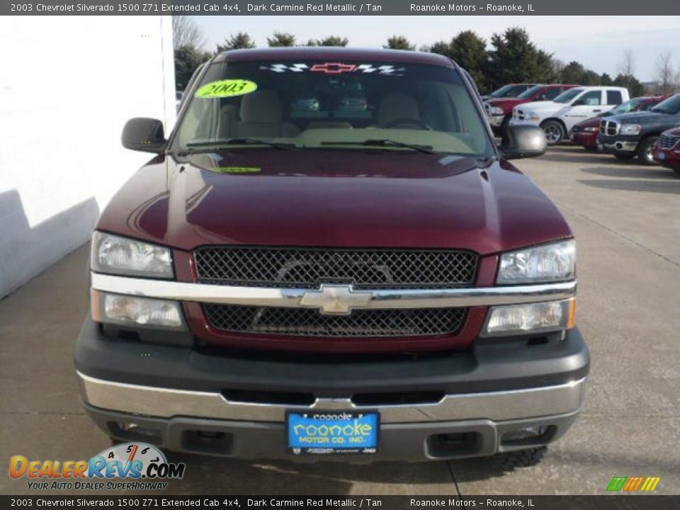 2003 Chevrolet Silverado 1500 Z71 Extended Cab 4x4 Dark Carmine Red Metallic / Tan Photo #1