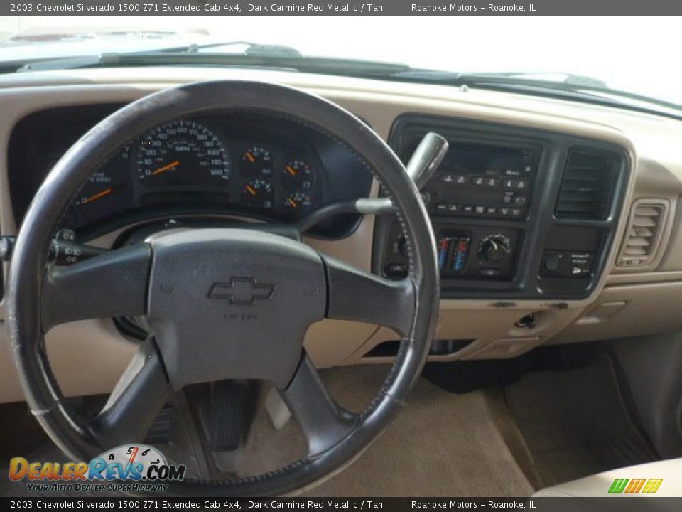 2003 Chevrolet Silverado 1500 Z71 Extended Cab 4x4 Dark Carmine Red Metallic / Tan Photo #5