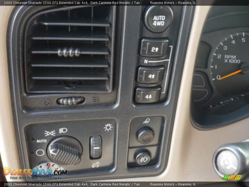 2003 Chevrolet Silverado 1500 Z71 Extended Cab 4x4 Dark Carmine Red Metallic / Tan Photo #6