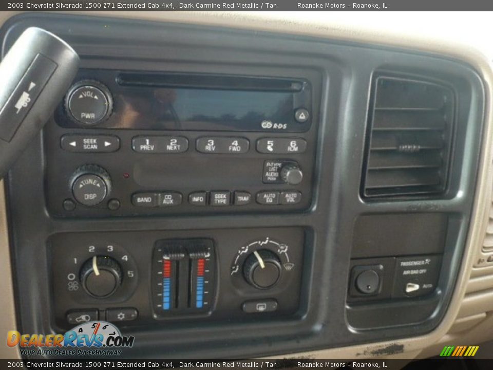 2003 Chevrolet Silverado 1500 Z71 Extended Cab 4x4 Dark Carmine Red Metallic / Tan Photo #7