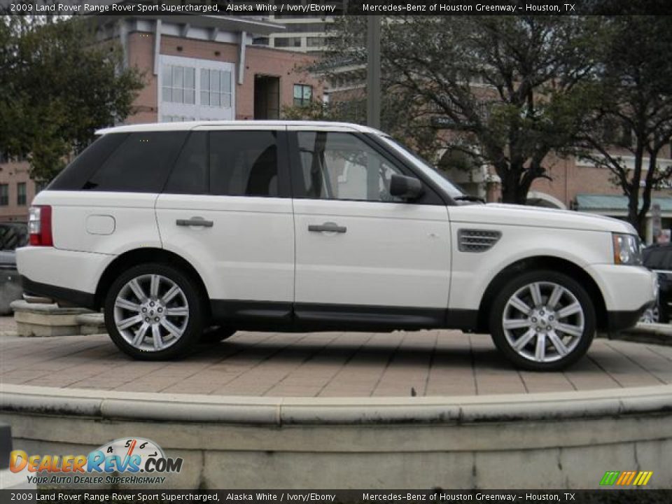 2009 Land Rover Range Rover Sport Supercharged Alaska White / Ivory/Ebony Photo #4