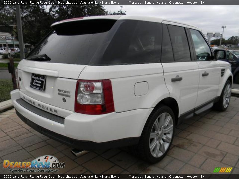 2009 Land Rover Range Rover Sport Supercharged Alaska White / Ivory/Ebony Photo #5