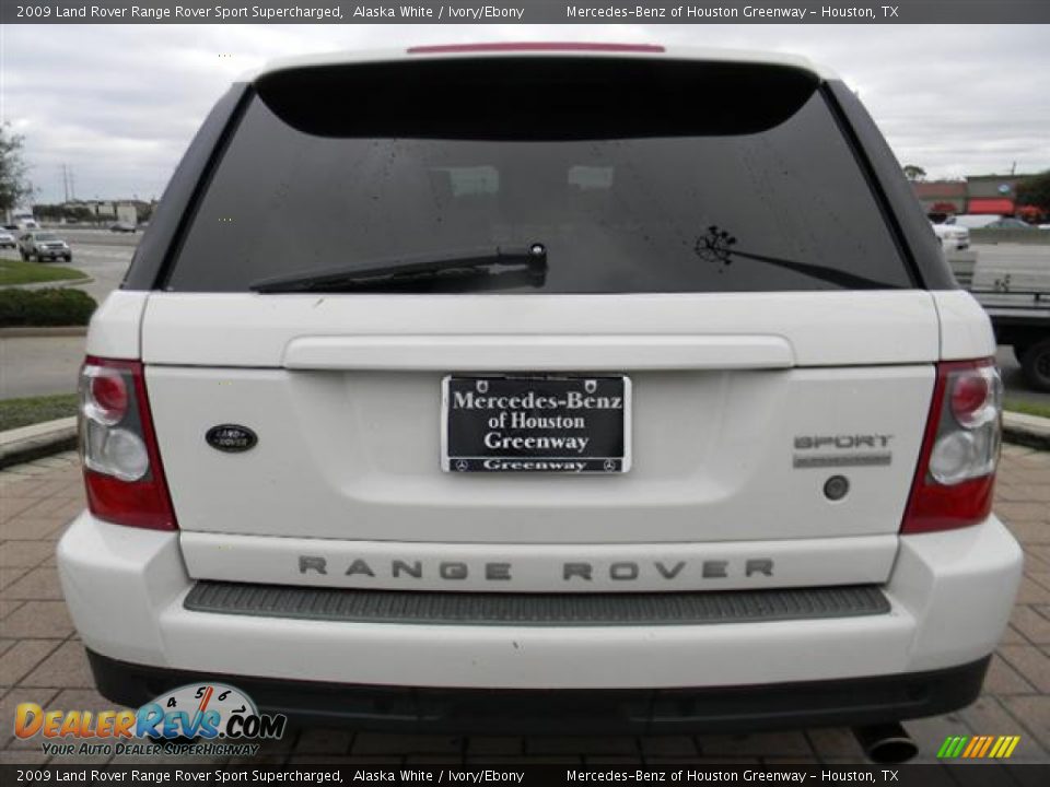 2009 Land Rover Range Rover Sport Supercharged Alaska White / Ivory/Ebony Photo #6