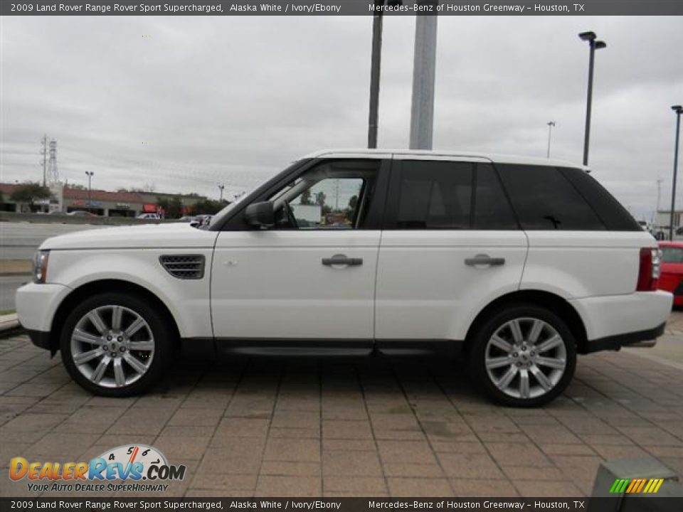 2009 Land Rover Range Rover Sport Supercharged Alaska White / Ivory/Ebony Photo #9