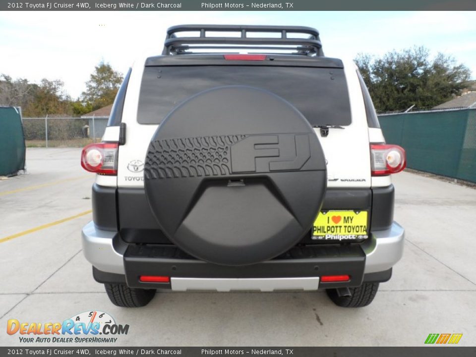 2012 Toyota FJ Cruiser 4WD Iceberg White / Dark Charcoal Photo #4