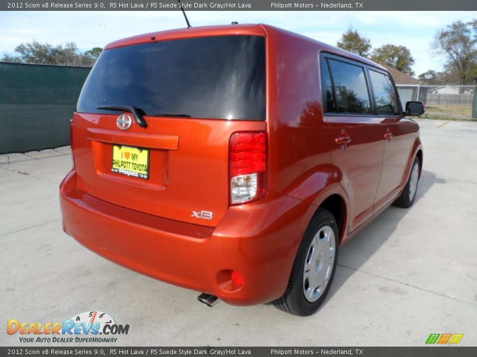 2012 Scion xB Release Series 9.0 RS Hot Lava / RS Suede Style Dark Gray/Hot Lava Photo #3