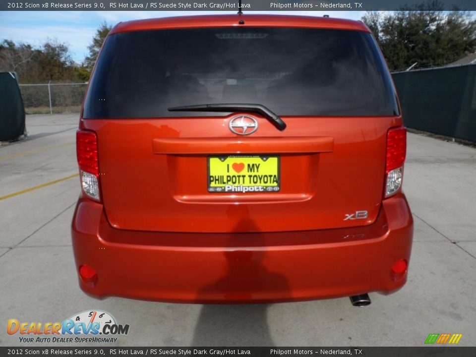 2012 Scion xB Release Series 9.0 RS Hot Lava / RS Suede Style Dark Gray/Hot Lava Photo #4