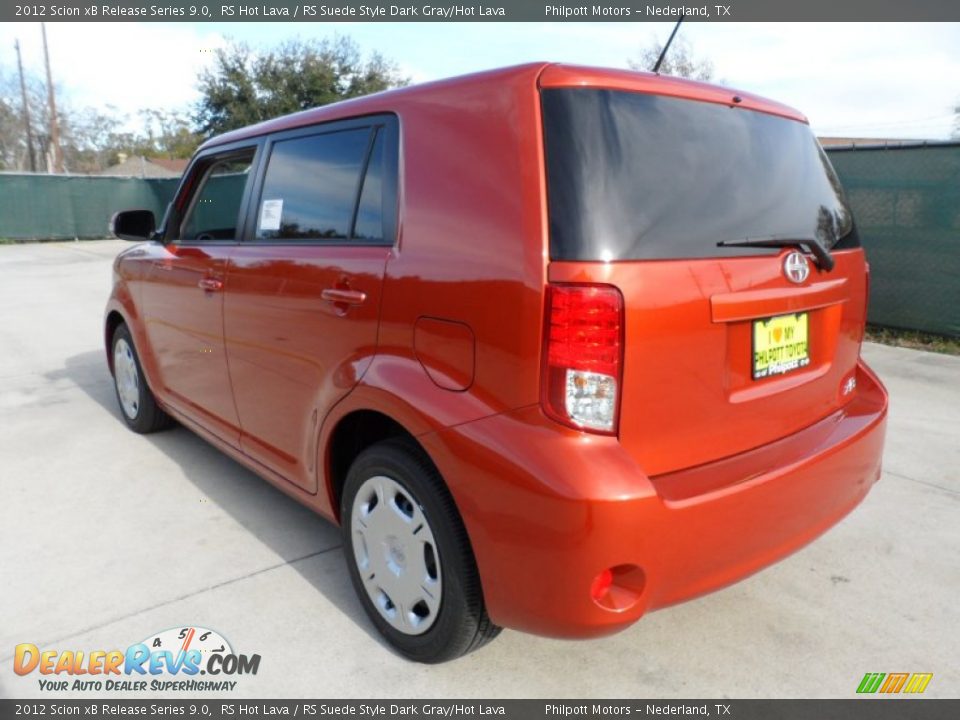 2012 Scion xB Release Series 9.0 RS Hot Lava / RS Suede Style Dark Gray/Hot Lava Photo #5