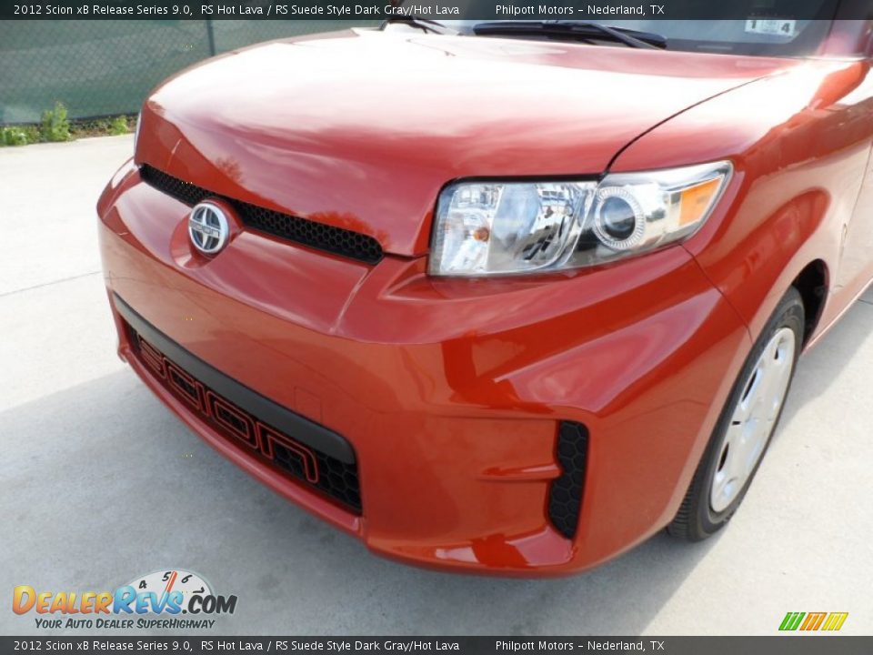 2012 Scion xB Release Series 9.0 RS Hot Lava / RS Suede Style Dark Gray/Hot Lava Photo #11