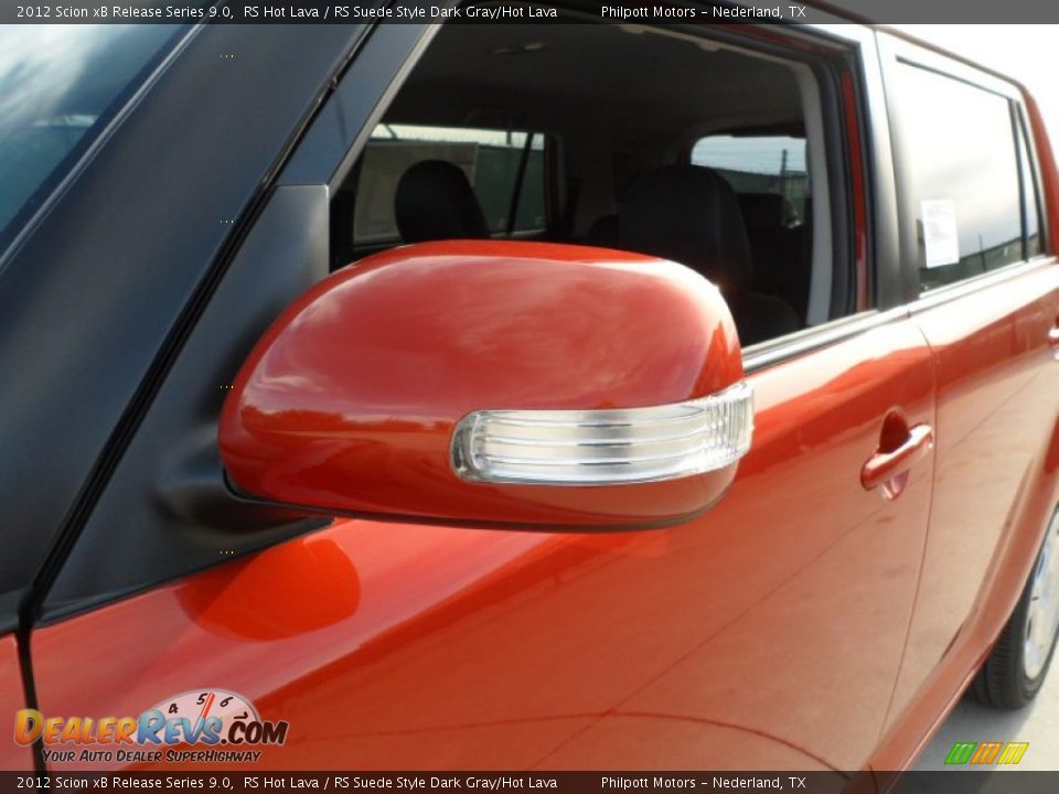2012 Scion xB Release Series 9.0 RS Hot Lava / RS Suede Style Dark Gray/Hot Lava Photo #13