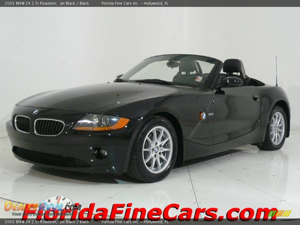 2003 BMW Z4 2.5i Roadster Jet Black / Black Photo #1 | DealerRevs.com