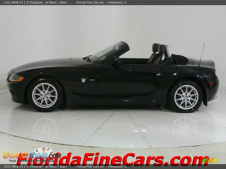 2003 BMW Z4 2.5i Roadster Jet Black / Black Photo #3