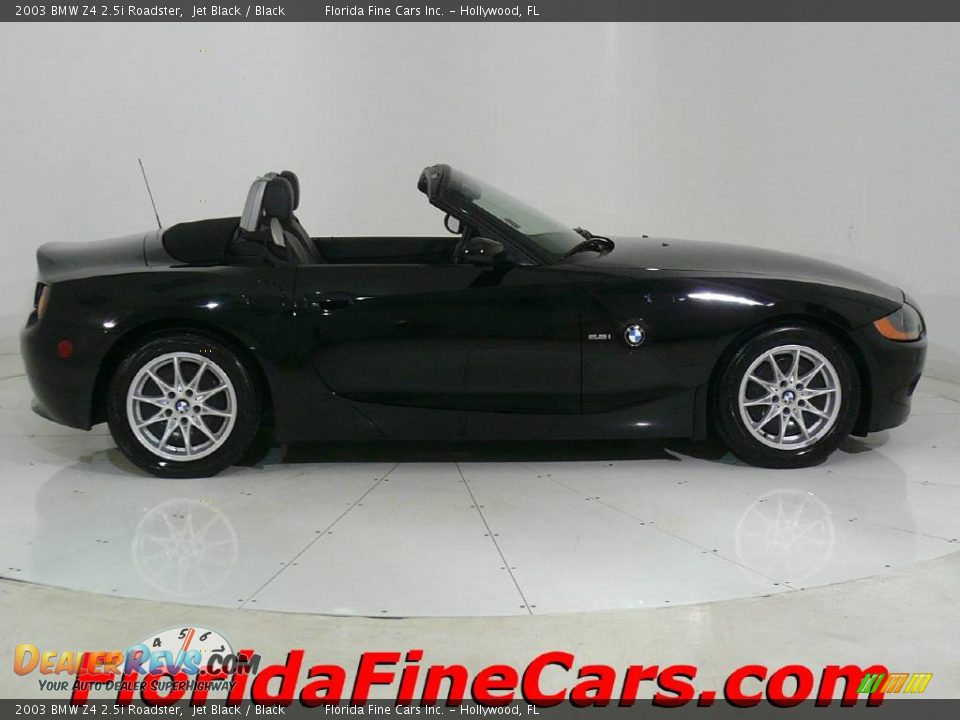 2003 BMW Z4 2.5i Roadster Jet Black / Black Photo #4