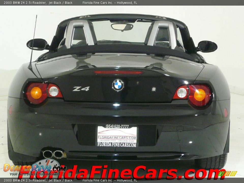 2003 BMW Z4 2.5i Roadster Jet Black / Black Photo #6