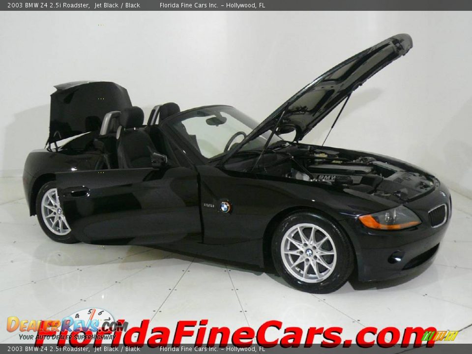 2003 BMW Z4 2.5i Roadster Jet Black / Black Photo #7