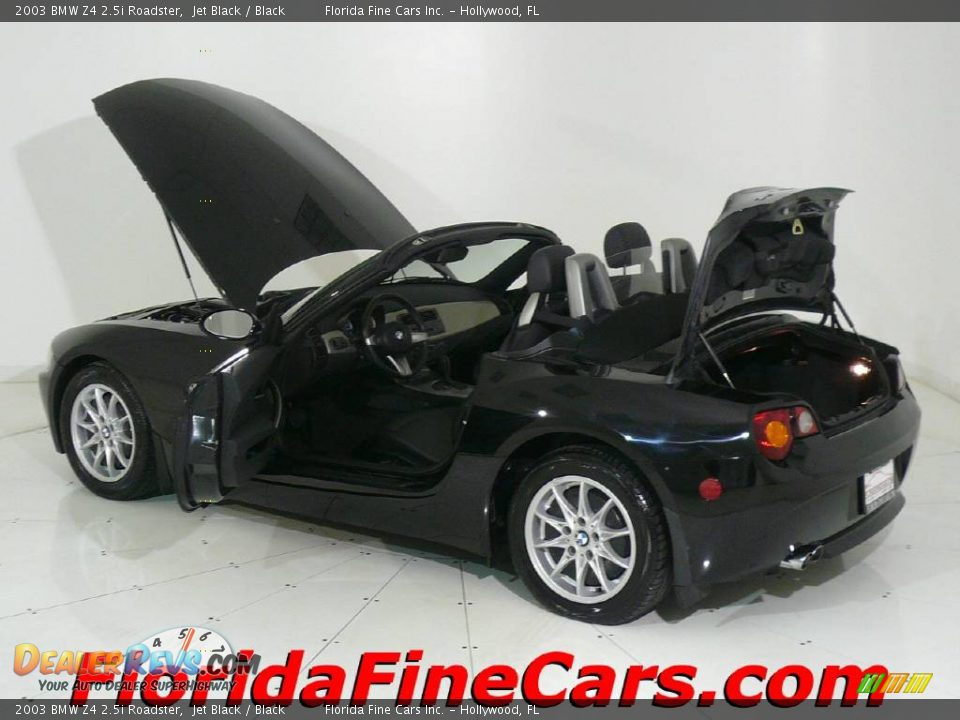 2003 BMW Z4 2.5i Roadster Jet Black / Black Photo #8