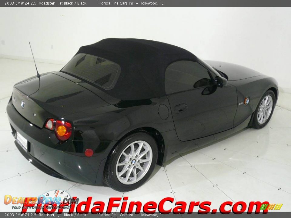 2003 BMW Z4 2.5i Roadster Jet Black / Black Photo #9
