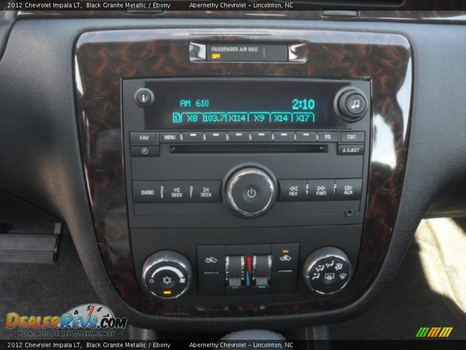2012 Chevrolet Impala LT Black Granite Metallic / Ebony Photo #11