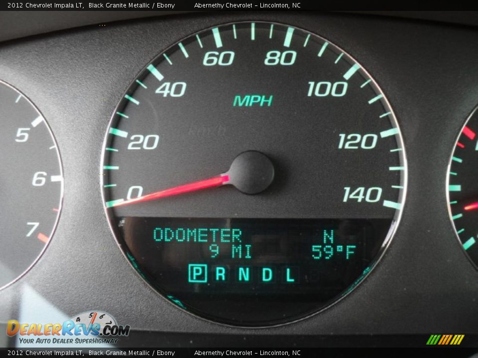 2012 Chevrolet Impala LT Black Granite Metallic / Ebony Photo #13